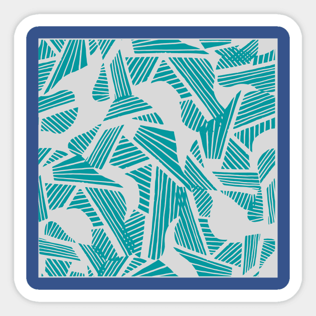 Geometric Forms II Sticker by Bluewave21